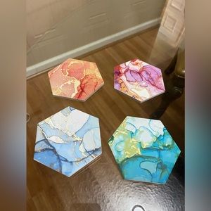 Brand New Set Of Ceramic  Coaster .